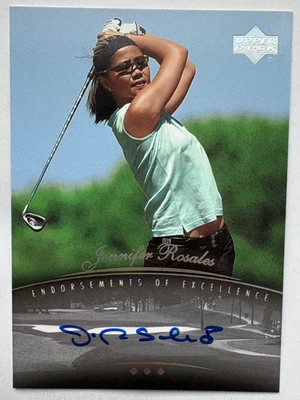 2004 ВЕРХНЯЯ КОЛОДА SP ПОДПИСЬ ГОЛЬФ JENNIFER ROSALES АВТОГРАФ КАРТА - Изображение 1 из 2