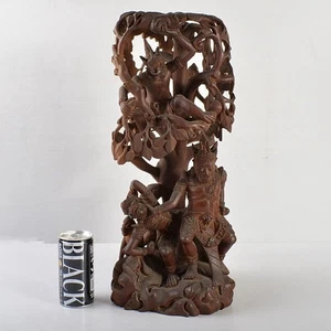 Statua Garuda vintage in legno intagliato di Bali fatta a mano statua indonesiana F/S - Foto 1 di 10