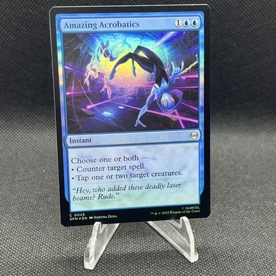 2025 MTG Magic The Gathering - Marvel's Spider-Man Amazing Acrobatics Foil NM - Image 1 of 4