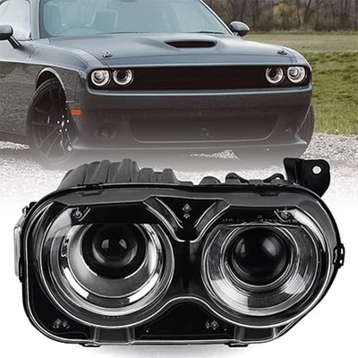 For Dodge Challenger 2015-2022 HID w/Air Ducts Headlights LED DRL Passenger Foto 1 de 4