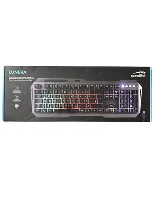 Speedlink LUNERA Metal Rainbow Keyboard - DE layout Schwarz - Bild 1 von 4