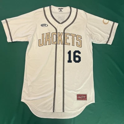 Camiseta deportiva de fútbol americano blanca Georgia Tech amarilla # 16 para hombre talla M Foto 1 de 4