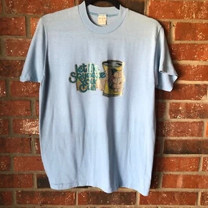 Vintage 1978 Colourtrans Inc Let Me Squeeze Your Can Iron On Graphic T Shirt USA - Picture 1 of 11