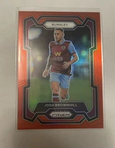 2023-24 Panini Prizm EPL Josh Brownhill BURNLEY Red Prizm /199 - Picture 1 of 3