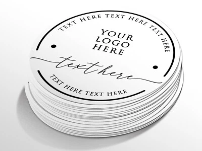 Etiquetas adhesivas redondas con logotipo personalizado, pegatinas personalizadas Foto 1 de 4