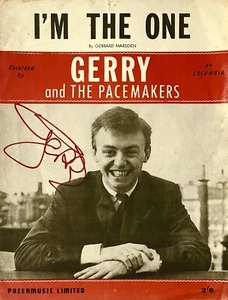 Gerry And The Pacemakers Signed Autograph ‘I’m The One’ Music Sheet - Picture 1 of 5