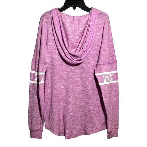 UNDERCOVER Victoria Secret Rosa Felpa con Cappuccio Giacca Donna Taglia XS Felpa Logo Cane Casual Cappuccio