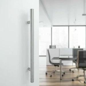 Stoßgriff Edelstahl Conmetall CONNEX Haustürgriff gerade CN-satiniert Ø 32, L400 - Bild 1 von 8