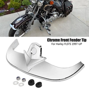 Borde de punta de guardabarros delantero cromado para Harley Cross Bones Softail Heritage Springer - Imagen 1 de 15