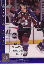 2001-02 BAP Memorabilia Chicago Sun Times Sapphire #149 Joe Sakic
