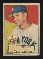 1952 Topps #42 Johnny Sain Red Back