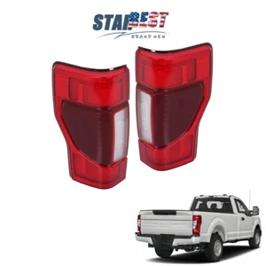 Pair Tail Lights Fit For 2020-2022 Ford F250 F350 Outer Lamps L+R LED Red Rear - Picture 1 of 12