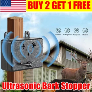 Outdoor Ultrasonic Anti-Barking Device Dog Bark Control Sonic Silencer Tool - Picture 1 of 15
