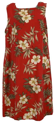 Vestido Vaina Hawaiano Tahiti Reef Club Talla S Floral Sin Mangas Cuello Cuadrado Cremallera Foto 1 de 4