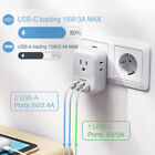 Type C Power Adaptor Charger With 4 Ac Outlets And 3 Usb Ports,For Most Of Eu