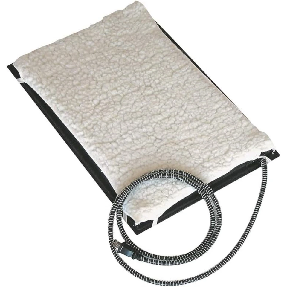 Farm Innovators Plastic 60 Watt Heated Pet Mat with Fleece Cover, 13" x 19" - Image 1 of 4