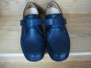 Dr. Comfort Men's FRANK Black Leather Diabetic Shoes 6210 Size 8 1/2 W NEW - Picture 1 of 9