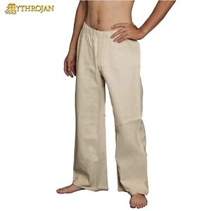 Warrior Canvas Trouser Pant Medieval Viking Knight Pirate Cotton SCA LARP Outfit
