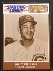 1989 Starting Lineup Cards Baseball Greats Billy Williams HOF