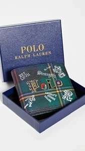 Polo Ralph Lauren Portafoglio pieghevole da uomo verde - Foto 1 di 8