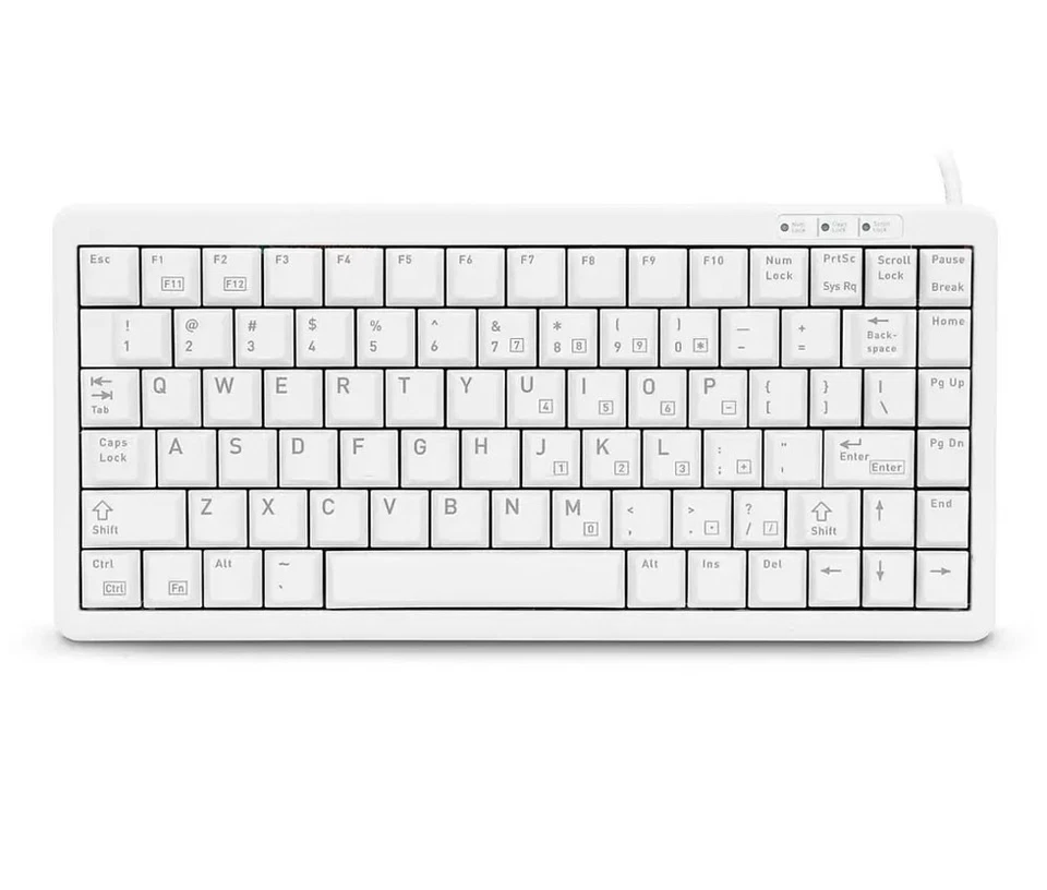 CHERRY Ultraslim G84-4100 POS Keyboard - 83 Keys - PS/2, USB - Light Gray - Image 1 of 1
