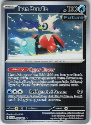 Iron Bundle 056/182 Reverse Holo Near Mint SV04: Paradox Rift Pokemon card - Image 1 of 2