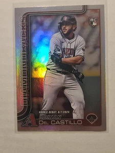 2025 Topps Update Adrian Del Castillo RC Debut #US267 Rainbow Foil Diamondbacks - Picture 1 of 2