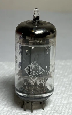 TELEFUNKEN 12AU7 ECC82 ТРУБКИ Гладкие Пластины МАЛЕНЬКИЙ БРИЛЛИАНТ Протестирован Стойкий и Закрытый - Изображение 1 из 4