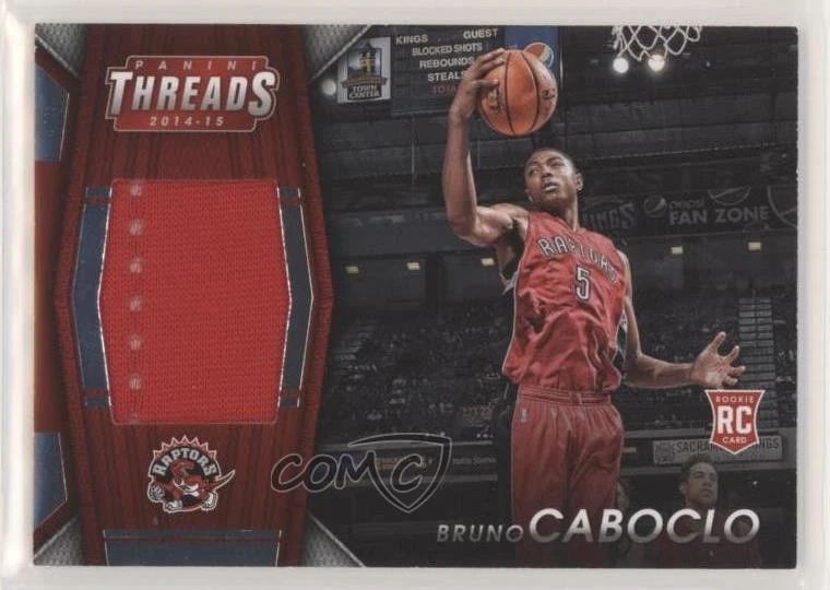 2014-15 Panini Threads Rookie Jumbo Materials /199 Bruno Caboclo #18 RC - Image 1 of 2