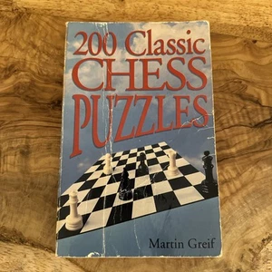 200 Classic Chess Puzzles Paperback Martin Greif - Imagen 1 de 5