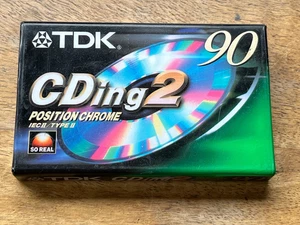 TDK CDing 2 CHROME 90 BRAND NEW SEALED Blank Cassette Tape - Picture 1 of 5