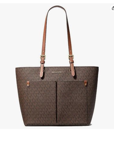 Borsa Michael Kors Jet Sest da viaggio media doppia tasca non pelle vegan