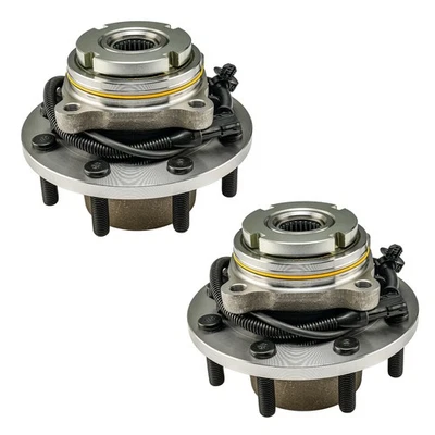 Par de rolamentos de cubo de roda dianteira compatível com 1999-2003 Ford F-350 Super Duty 4WD com ABS - Imagem 1 de 4