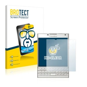 2x Display Schutz Folie für BlackBerry Passport Zubehör Transparent - Zdjęcie 1 z 6