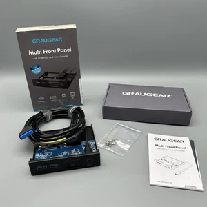 Graugear 6 Schnittstellen Front Panel 3,5 Zoll USB3.2 Gen2 2x2 Typ-C 20Gbps - Bild 1 von 13