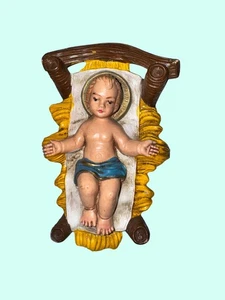 Figura Belén Niño Jesús Italia Pintada a Mano 6" Resina 602 BIS - Imagen 1 de 5