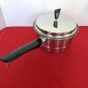 Vtg Imperial 2qt 3 Ply Stainless Steel Pot Pan Lid Poached Egg Tray Made U.S.A - Picture 1 of 15