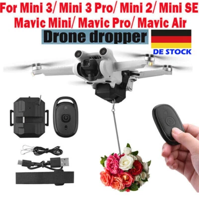 Airdrop Dropper Fernbedienung Werfer Zubehör Für DJI Mini 2 SE 3 Pro Drohne USB