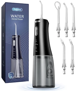 Wasser Zahnseide, 300 ml tragbare Munddusche für Zähne, 4 Modi und 5 Jet - Bild 1 von 12
