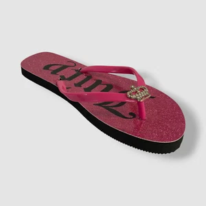 Juicy Couture Women's Pink Selene Slip-on Flip Flops Shoe Size 6M - Picture 1 of 9