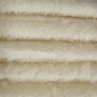 1/4 Yd 300S/C White Intercal 1/2" Ultra-Sparse Curly S-Finish Mohair Fur Fabric