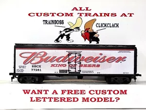 HO SCALE CUSTOM LETTERED BUDWEISER BEER REEFER pg 5๐บ๐บ๐บ๐บ - Picture 1 of 12