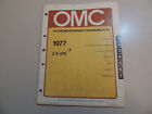 Werkstatthandbuch OMC 2 PS 4 PS Außenborder Ausgabe 1977