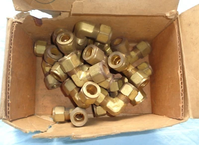 17 pcs. NOS Imperial Eastman Gould 65F Brass 1/2" Compression Elbow or 90 Degree - Image 1 of 2