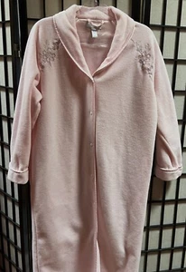 Erika Taylor Womens Pink Robe Size M Long Intimate House Coat - Picture 1 of 4