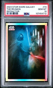 2023 Star Wars Galaxy #74 The Reunion PSA 10 Refractor - Picture 1 of 2