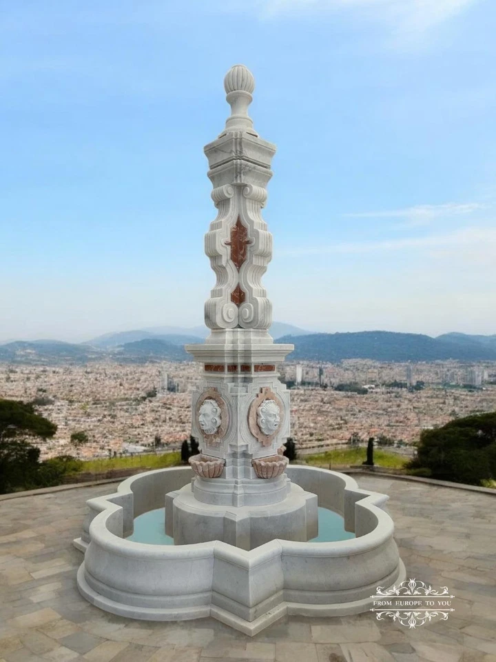 Hermosa fuente de mármol tallado - JX515F Foto 1 de 1