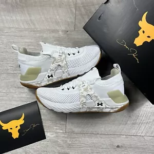 Under Armour HOVR Project Rock 4 Camo/White - Size UK 7.5 / US 8.5 / EU 42 - Picture 1 of 7