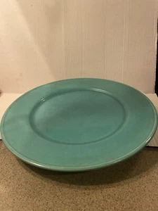 Bauer? Pottery of Los Angeles Large 15” Turquoise Serving Platter - Picture 1 of 10