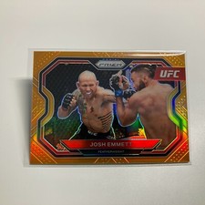 Josh Emmett 2021 Panini Prizm UFC Orange Refractor Card 54/99 #121